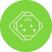 Handkerchief Line Circle color Icon vector