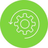 Automate Line Circle color Icon vector