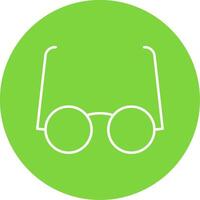Goggles Line Circle color Icon vector