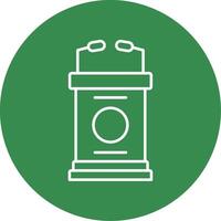 Lectern Line Circle color Icon vector