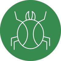 Spider Line Circle color Icon vector