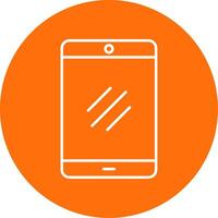 Smartphone Line Circle color Icon vector