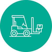 ForkLifter Line Circle color Icon vector