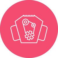 Engine Line Circle color Icon vector