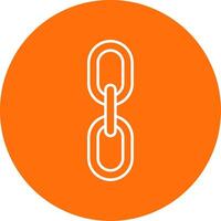 Chain Line Circle color Icon vector