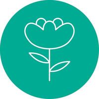 Iris Line Circle color Icon vector