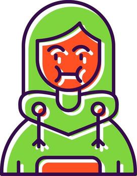 enfermedad lleno icono vector