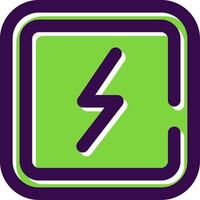 Electricity Filled Icon vector