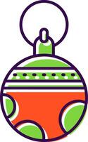Bauble Filled Icon vector