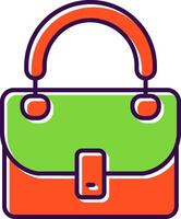 Purse Filled Icon vector