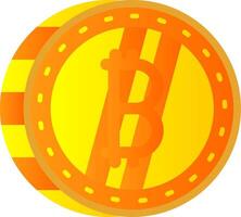 Bitcoin Flat Gradient Icon vector