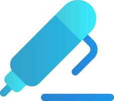 Pen 1 Flat Gradient Icon vector