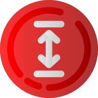 Up and down arrow Flat Gradient Icon vector