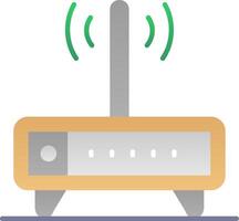 Modem Flat Gradient Icon vector