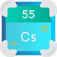 Cesium Flat Gradient Icon vector