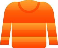 Jumper Flat Gradient Icon vector