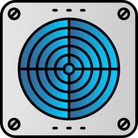 Extractor Filled Gradient Icon vector