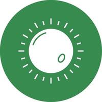 Sun Glyph Circle Multicolor Icon vector