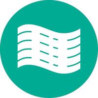 Haze Glyph Circle Multicolor Icon vector