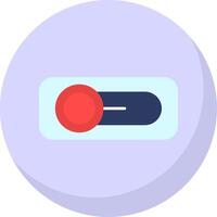 Switch Glyph Flat Bubble Icon vector