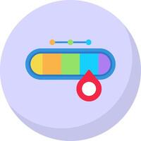 Filter Glyph Flat Bubble Icon vector