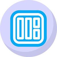 Layout Glyph Flat Bubble Icon vector