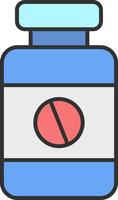 Iron Tablet Line Filled Light Icon vector