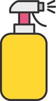 Cleaning Spray Line Filled Light Icon vector