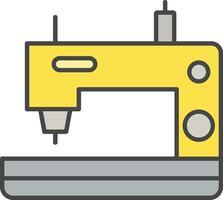 Sewing Machine Line Filled Light Icon vector