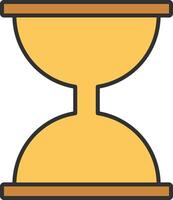 Hourglass Line Filled Light Icon vector