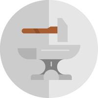 Hammer Flat Scale Icon vector