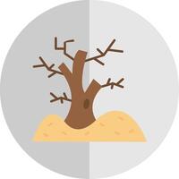 árbol plano escala icono vector