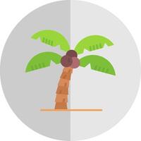 árbol plano escala icono vector