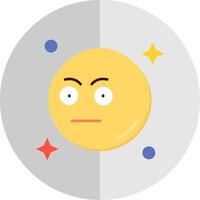 Embarrassed Flat Scale Icon vector