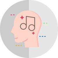 música plano escala icono vector