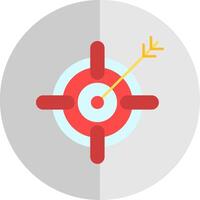 Target Flat Scale Icon vector