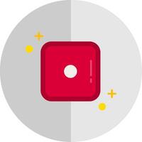 Dice one Flat Scale Icon vector