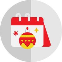 Calender Flat Scale Icon vector