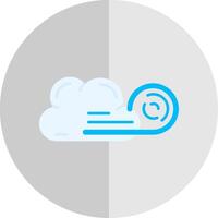 Wind cloud Flat Scale Icon vector