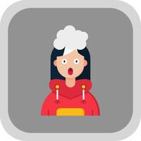 Exploding Flat Round Corner Icon vector