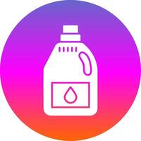 Detergent Glyph Gradient Circle Icon vector