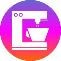 Coffee Machine Glyph Gradient Circle Icon vector