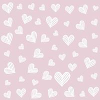 Valentines Day background with decorative heart pattern vector