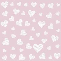 Valentines Day background with decorative heart pattern vector