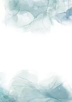 Abstract hand painted alcohol ink background vector