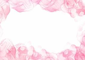 elegant hand painted pastel pink alcohol ink background vector