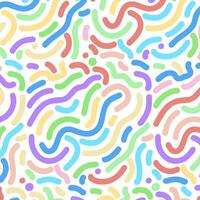 pastel coloured hand drawn doodle pattern design vector