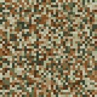 Abstract mosaic pixel pattern design in camouflage colours vector