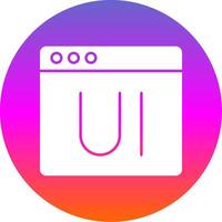 Ui Glyph Gradient Circle Icon vector