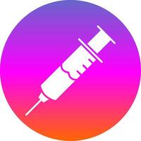 Injection Glyph Gradient Circle Icon vector